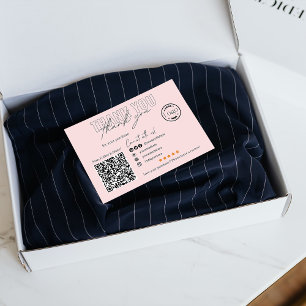 QR code social media logo thank you business