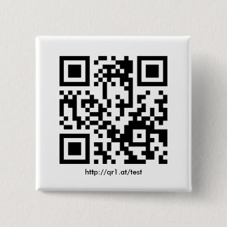QR Code square 15 Cm Square Badge