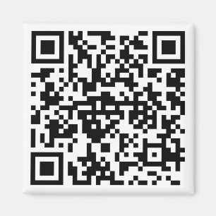 QR-code square magnet