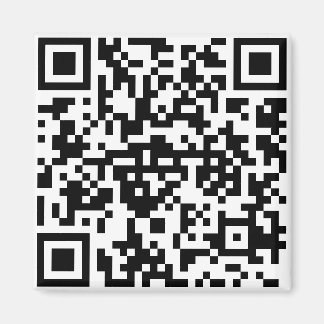 QR-code square magnet