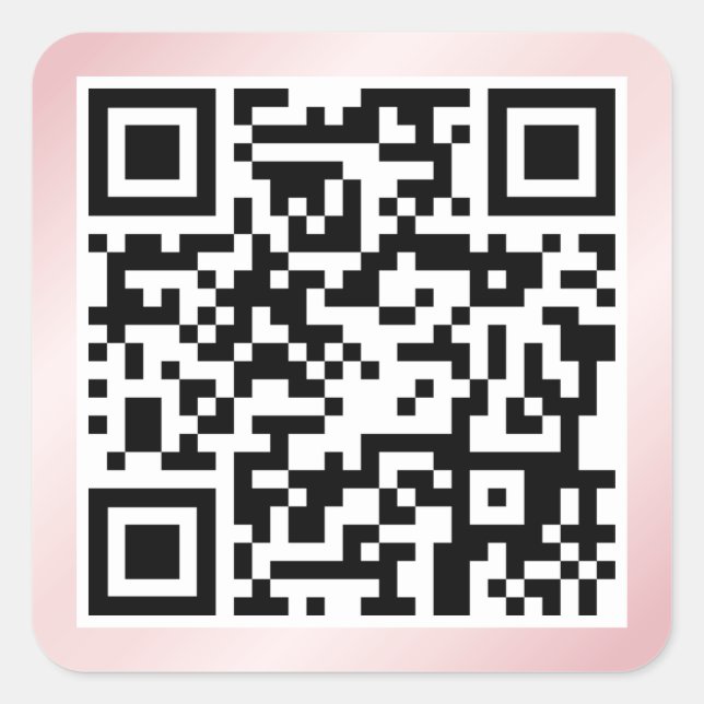 QR code Square Sticker (Front)