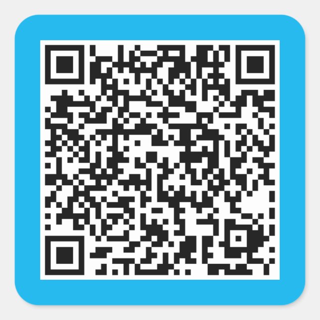 QR Code  Square Sticker (Front)