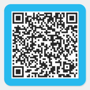 QR Code Square Sticker