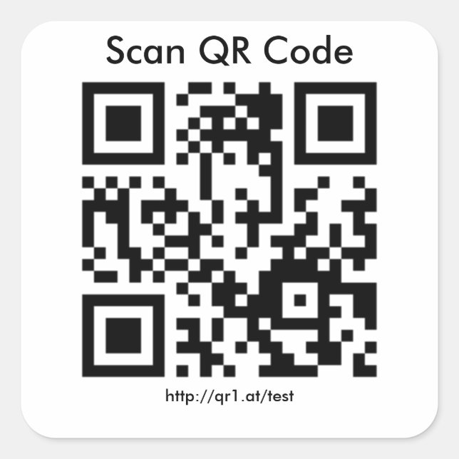 QR code sticker (Front)