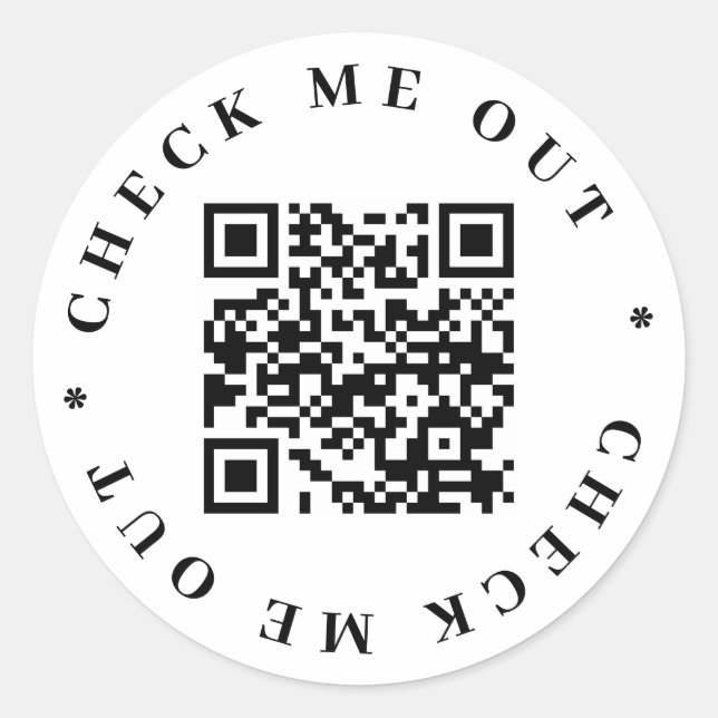 QR code Sticker (Front)