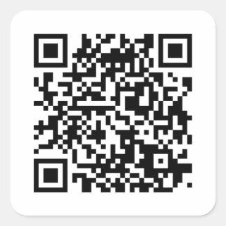 QR code sticker/sticker Square Sticker