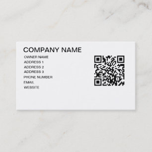 QR CODE STORE TEMPLATE BUSINESS CARD