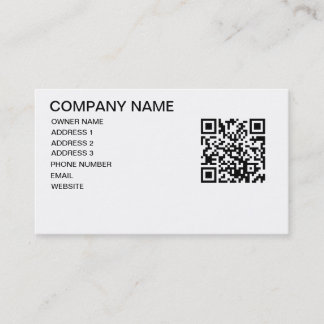 QR CODE STORE TEMPLATE BUSINESS CARD