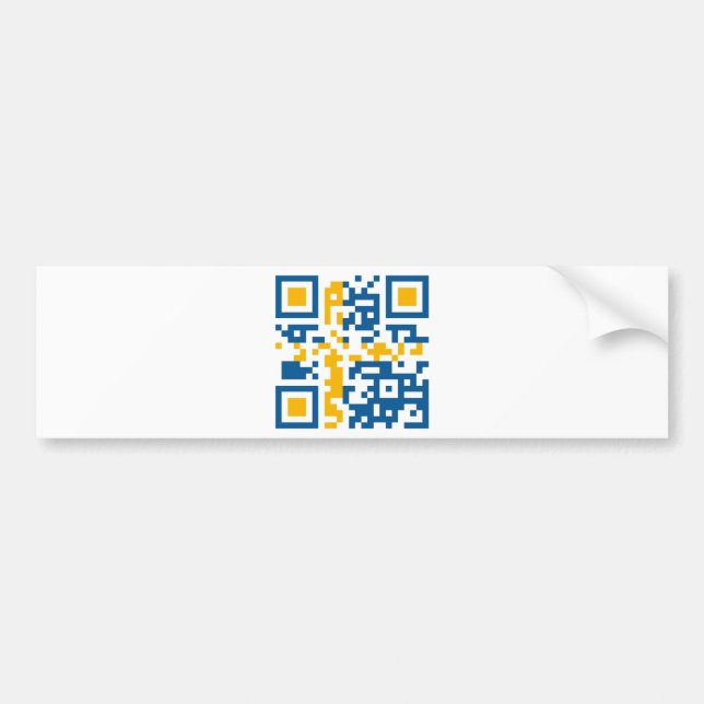 QR-Code-Sverige Bumper Sticker (Front)