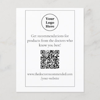 QR Code Tabletop Display Flyer