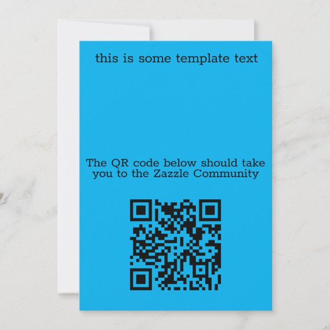 QR Code test Invitation (Front)