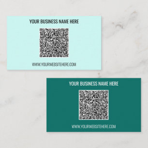 QR Code Text Info Colour Professional Business Car Card