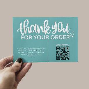 QR Code Thank For Your Purchase Package Insert