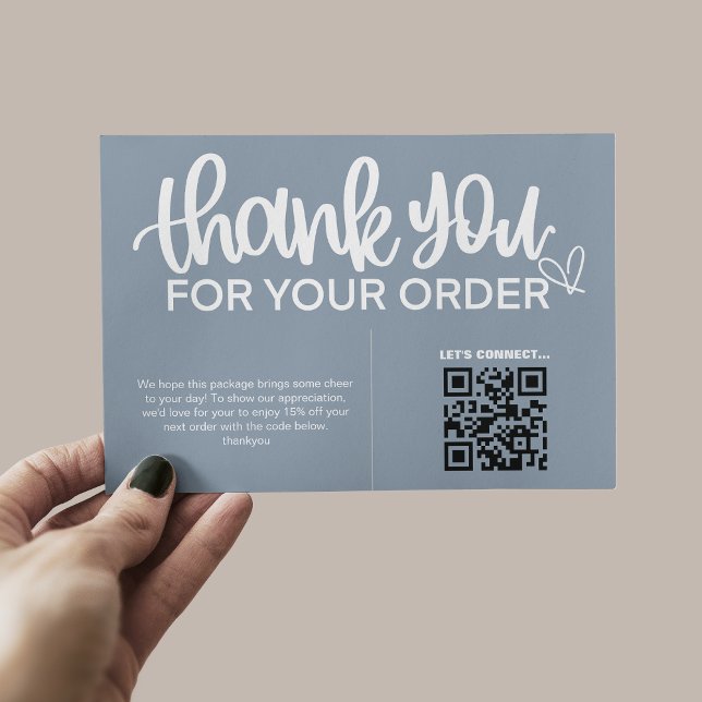 QR Code Thank For Your Purchase Package Insert (Creator Uploaded)