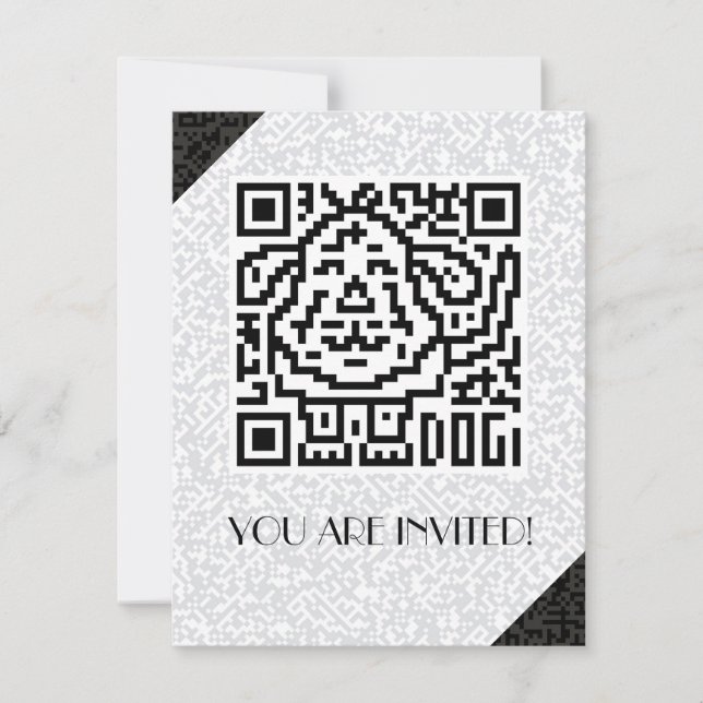 QR Code the Dog Invitation (Front)