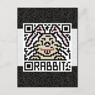 QR Code the Rabbit Postcard