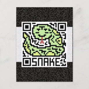 QR Code the Snake Postcard