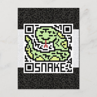 QR Code the Snake Postcard