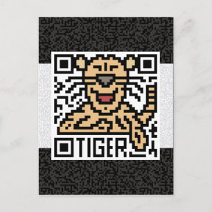 QR Code the Tiger Postcard