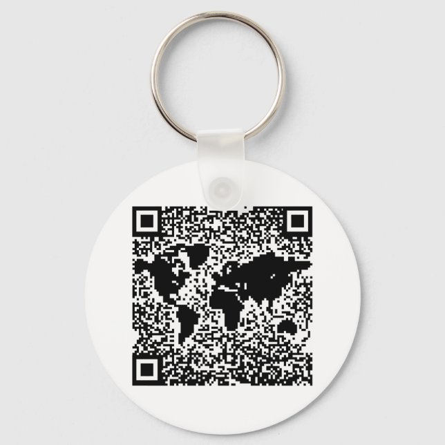 QR Code - The World Key Ring (Front)