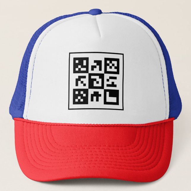qr code trucker hat (Front)