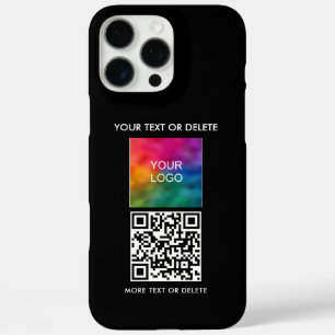 QR Code Upload Business Logo Create Your Own iPhone 16 Pro Max Case