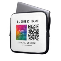 QR Code Upload Business Logo Here Stylish Template