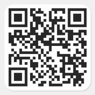 QR-code URL sticker 2.5 x 2.5 inches
