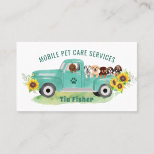 QR Code Website Dog Grooming Business Card
