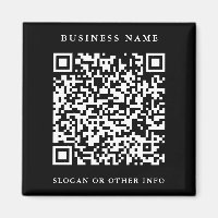QR Code Website Link Black Simple Business 
