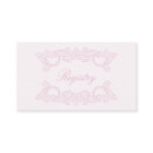 QR Code Wedding Registry Pink Elegant Vintage  Enc