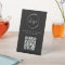 QR Code White Menu Logo Modern Restaurant