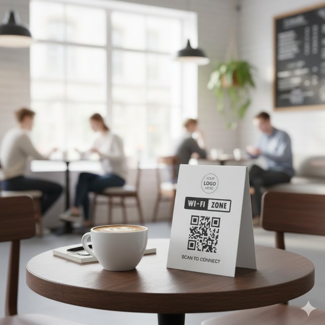QR Code Wifi Business Logo Scan to Connect (Creator Uploaded)