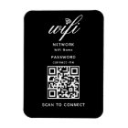 QR Code Wifi Internet Password Black Flexible