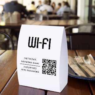 QR Code Wifi Network Name & Password