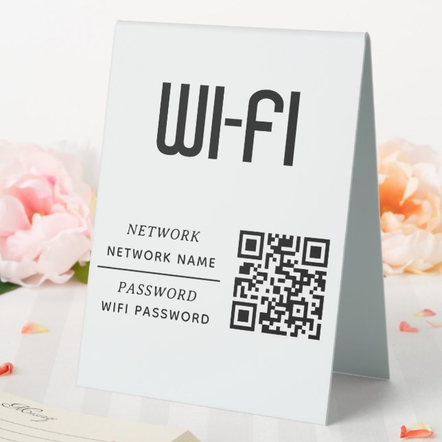 QR Code Wifi Network Name & Password  (In SItu (Wedding))
