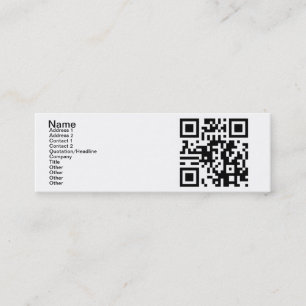 QR Code - Yes, I am Single! Mini Business Card