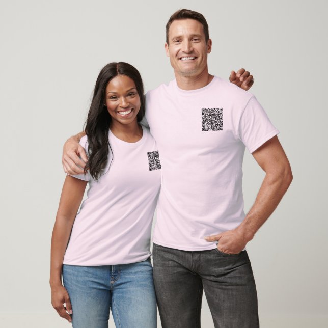QR Code Your Scan Info Message Funny T-Shirt (Unisex)