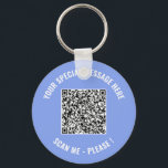 QR Code Your Special Message Surprise Keychain<br><div class="desc">Choose Colors and Font Keychain with Your Special QR Code Info and Custom Text Personalized Modern Keychains Gift - Add Your QR Code - Image or Logo - photo / Text - Name or other info / message - Resize and Move or Remove / Add Elements - Image / Text...</div>