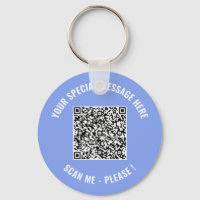 QR Code Your Special Message Surprise Keychain