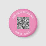 QR Code Your Special Message Surprise Magnet Gift<br><div class="desc">Choose Colours and Font - Magnet Your Special QR Code Info and Custom Text Personalised Modern Magnets / Gift - Add Your QR Code - Image or Logo - photo / Text - Name or other info / message - Resize and Move or Remove / Add Elements - Image /...</div>