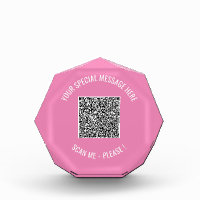 QR Code Your Special Message Surprise Photo Block