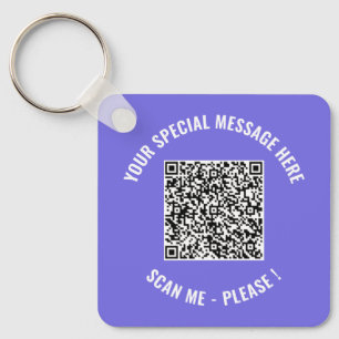 QR Code Your Special Surprise Info Keychain Gift 