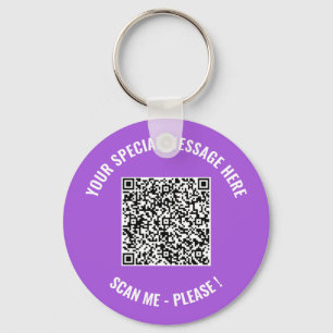 QR Code Your Surprise Message Keychain Gift 