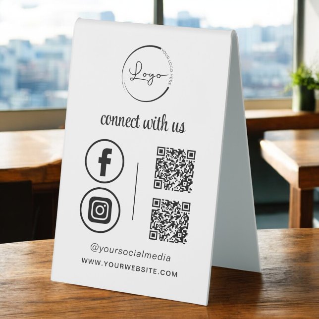 QR Connect With Us Business Logo Social Media (Creator Uploaded)