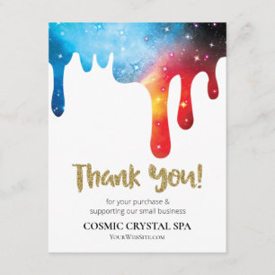 *~* QR COSMIC DRIPS Logo THANK YOU AP8 Review  Enc Enclosure Card