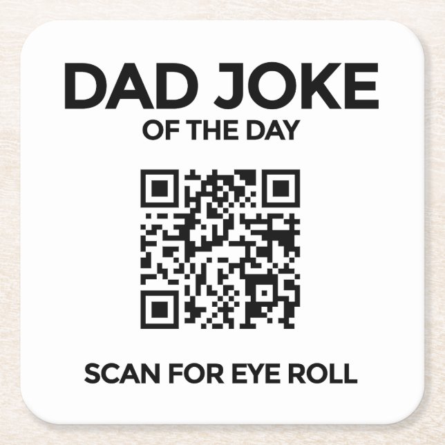 QR Dad Joke Coaster (Front)