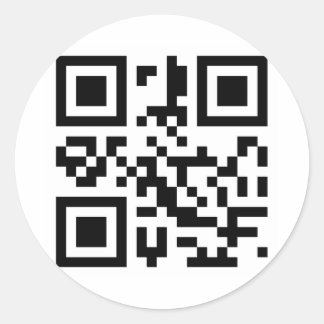 QR - I LOVE YOU CLASSIC ROUND STICKER