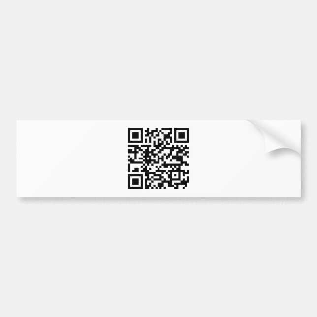 QR Kode Bumper Sticker (Front)