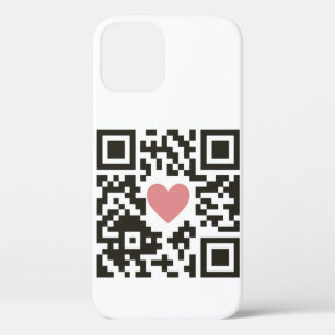 QR Love Code iPhone 12 Pro Case